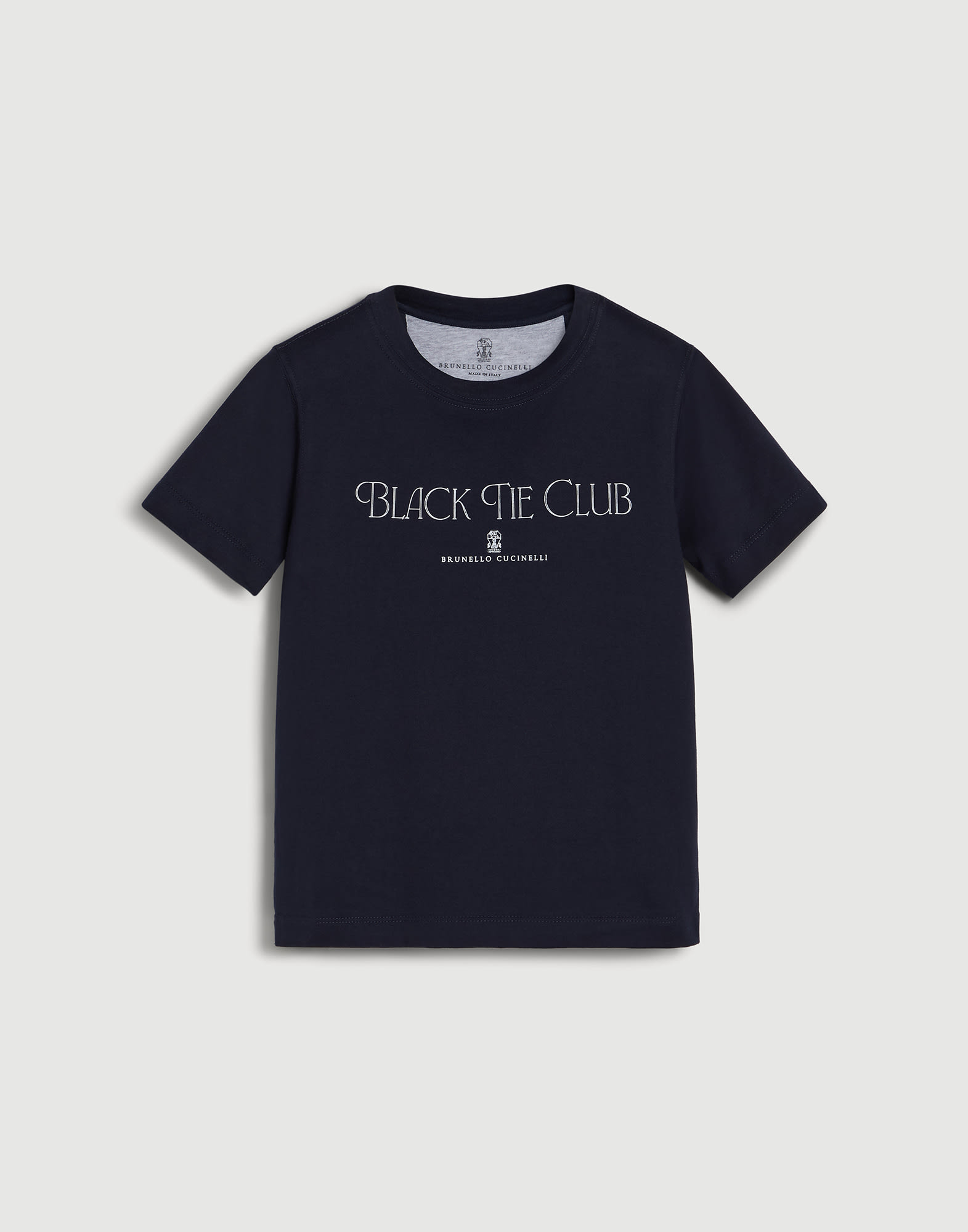 Jersey T-shirt Blue Boys - Brunello Cucinelli