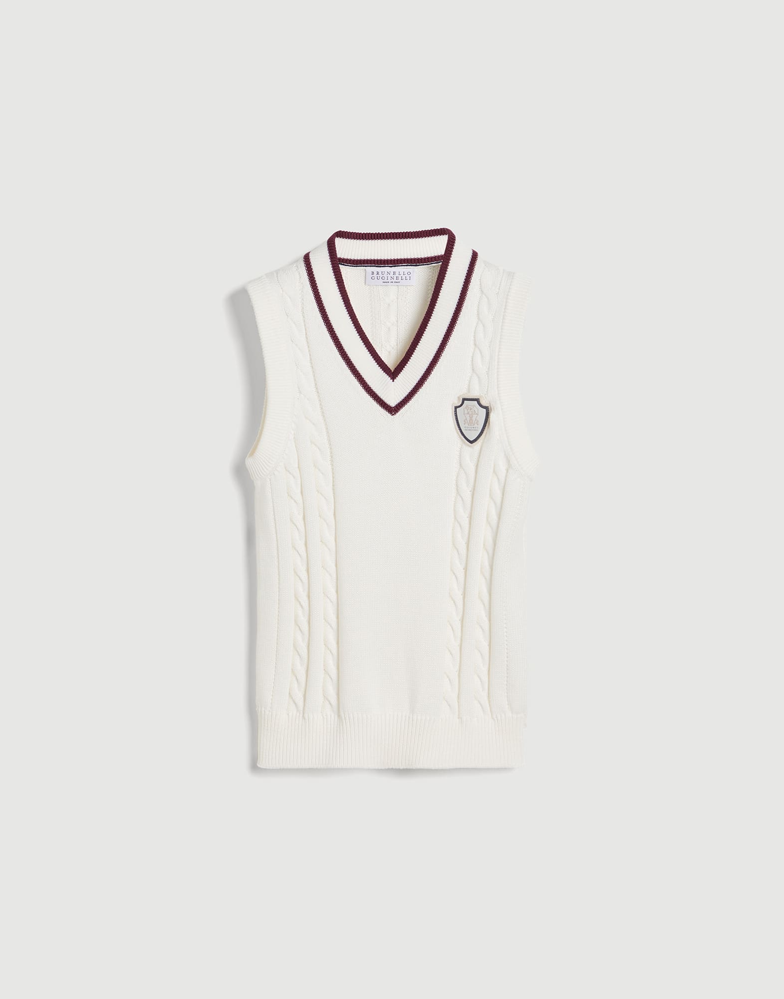 Vネックセーター - 前 - 全画面表示