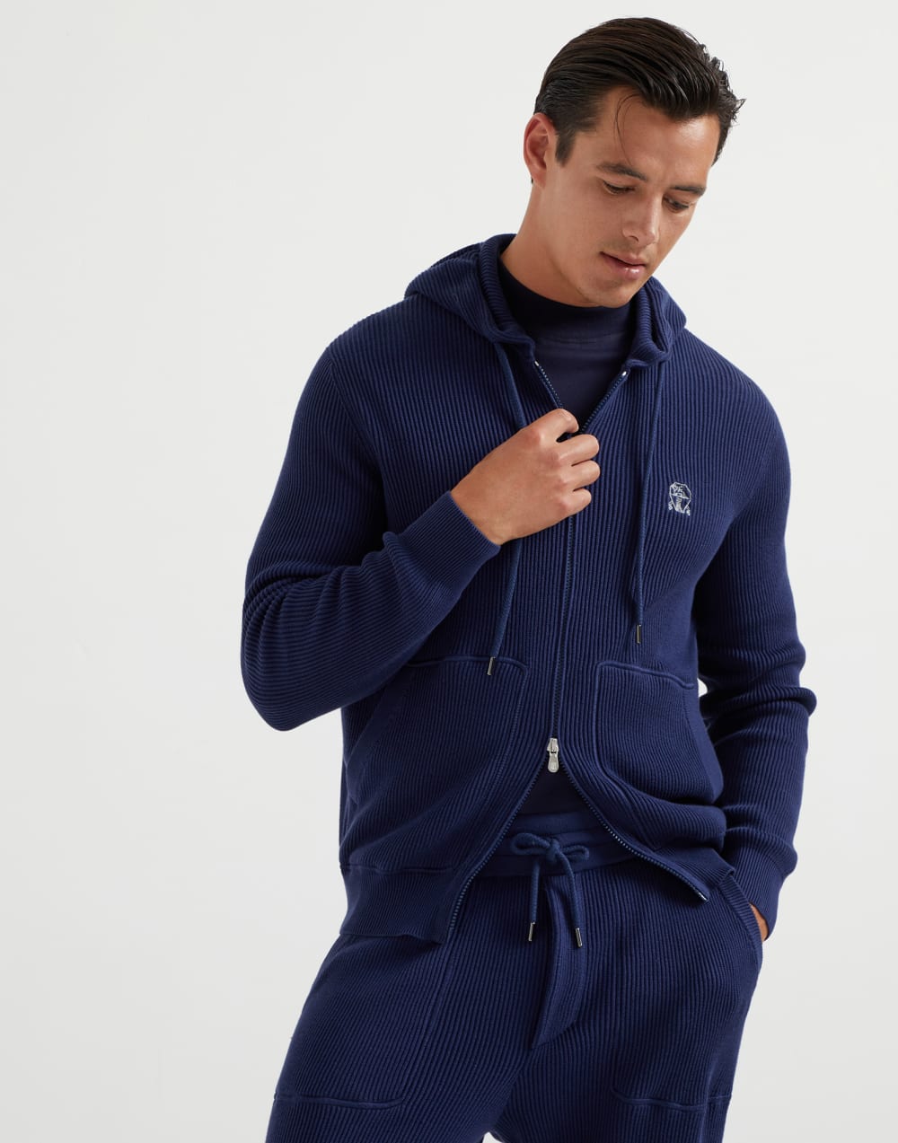 Трикотажный топ Синий Мужчина - Brunello Cucinelli