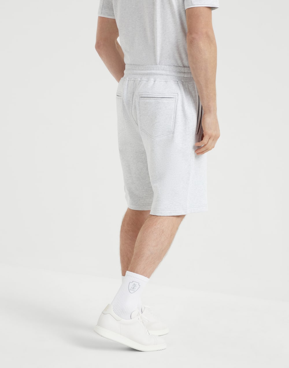 Bermuda in cotone Perla Uomo - Brunello Cucinelli