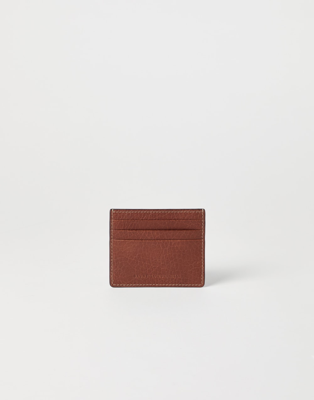 Calfskin card case Copper Man - Brunello Cucinelli