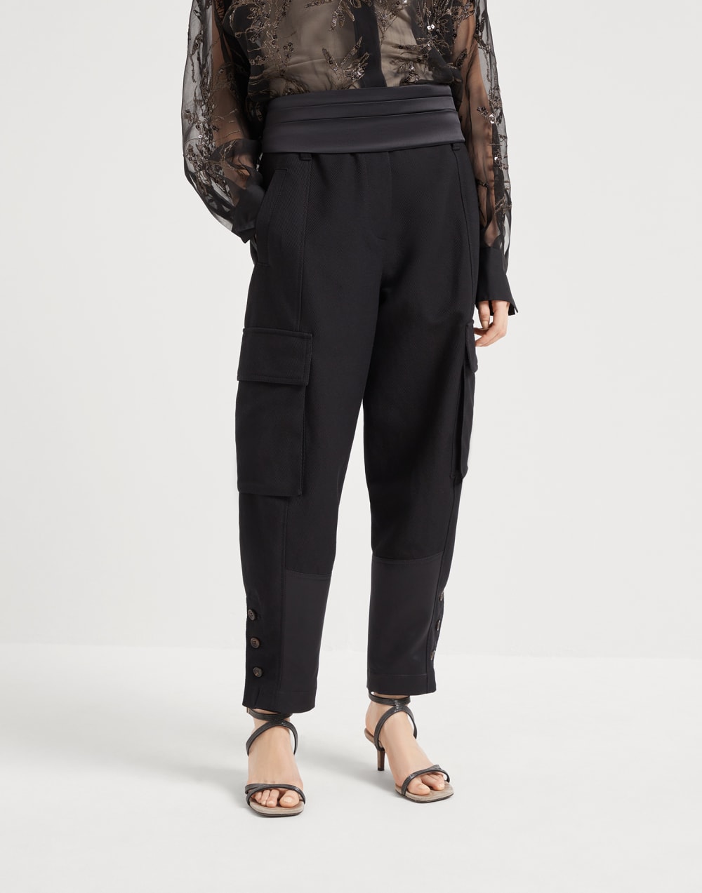 Explorer Cargo trousers Black Woman - Brunello Cucinelli