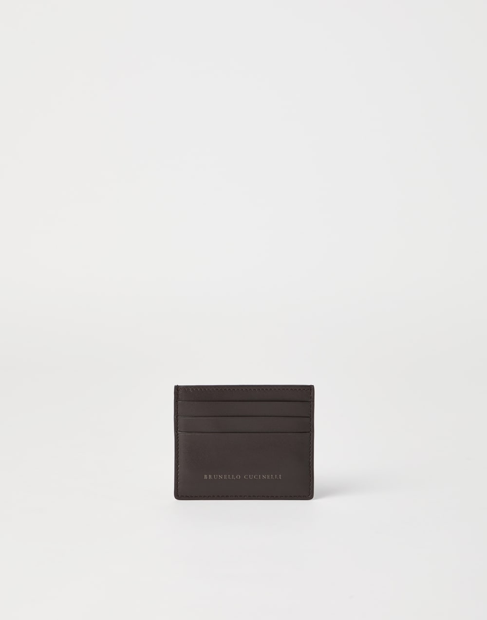 Calfskin card case Brown Woman - Brunello Cucinelli