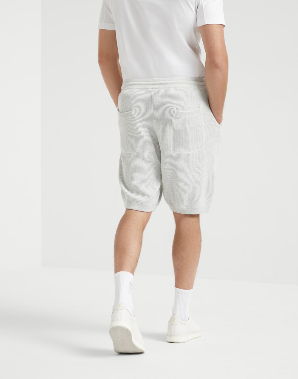 Бермуды из трикотажа Туман Мужчина - Brunello Cucinelli