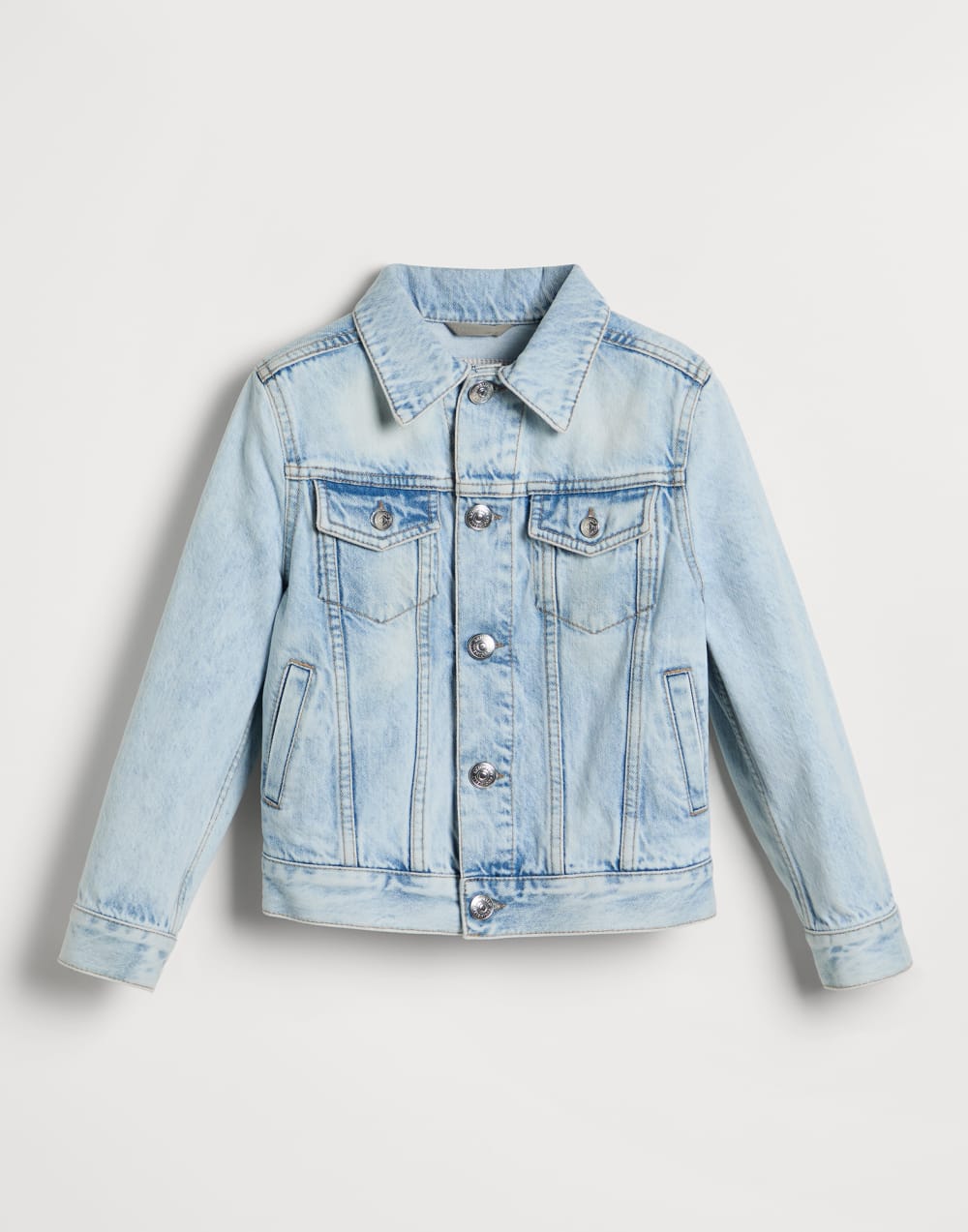 Denim four-pocket jacket Light Denim Boys - Brunello Cucinelli