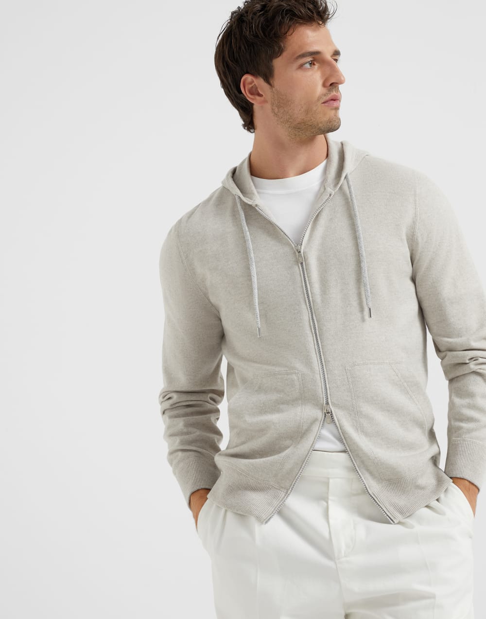 Sweatshirt-style sweater Yuta Man - Brunello Cucinelli