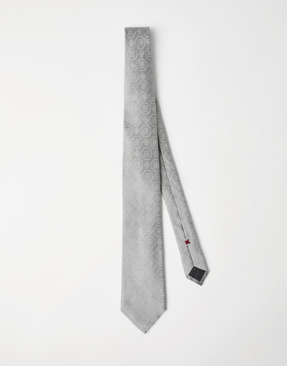 Silk necktie Pearl Man - Brunello Cucinelli