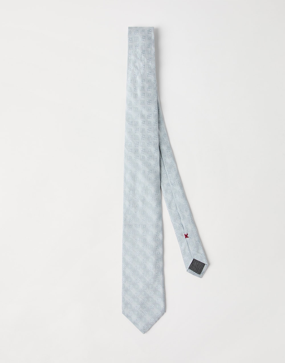 Necktie with pattern Light Grey Man - Brunello Cucinelli