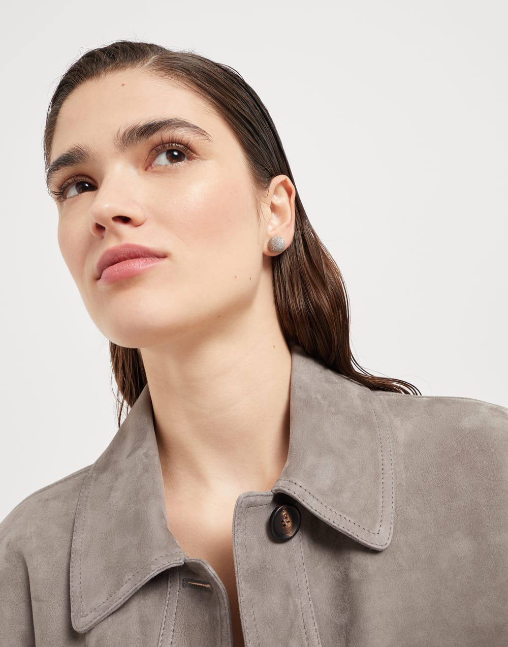Boucles d’oreille en argent Sterling Gris Clair Femme - Brunello Cucinelli