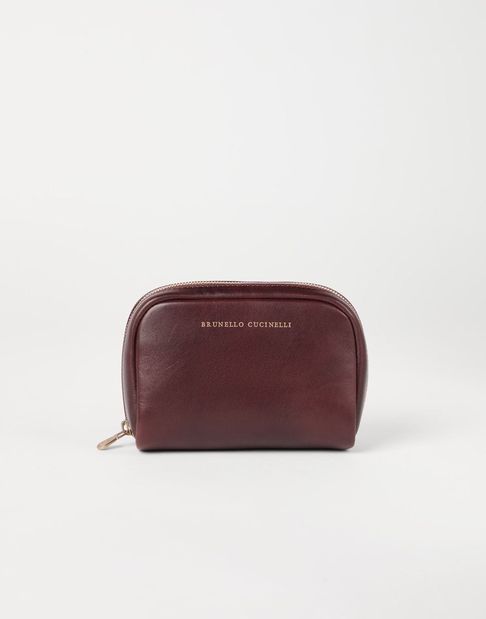 Calfskin beauty case Burgundy Man - Brunello Cucinelli