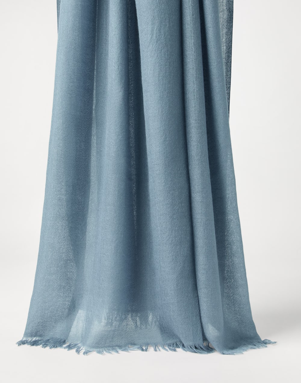 Cashmere and silk scarf Avio Blue Woman - Brunello Cucinelli