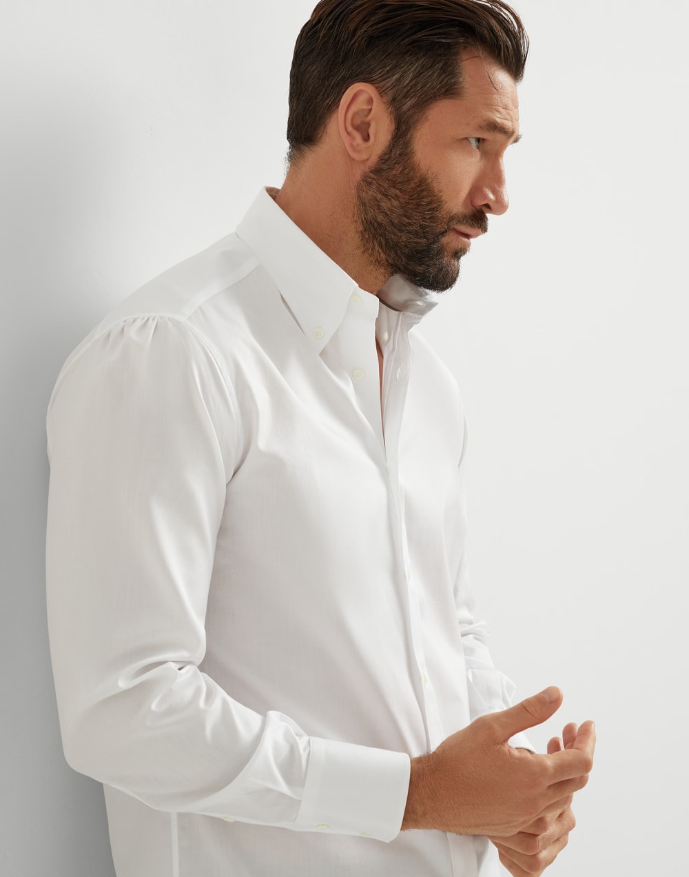 Twill shirt White Man - Brunello Cucinelli