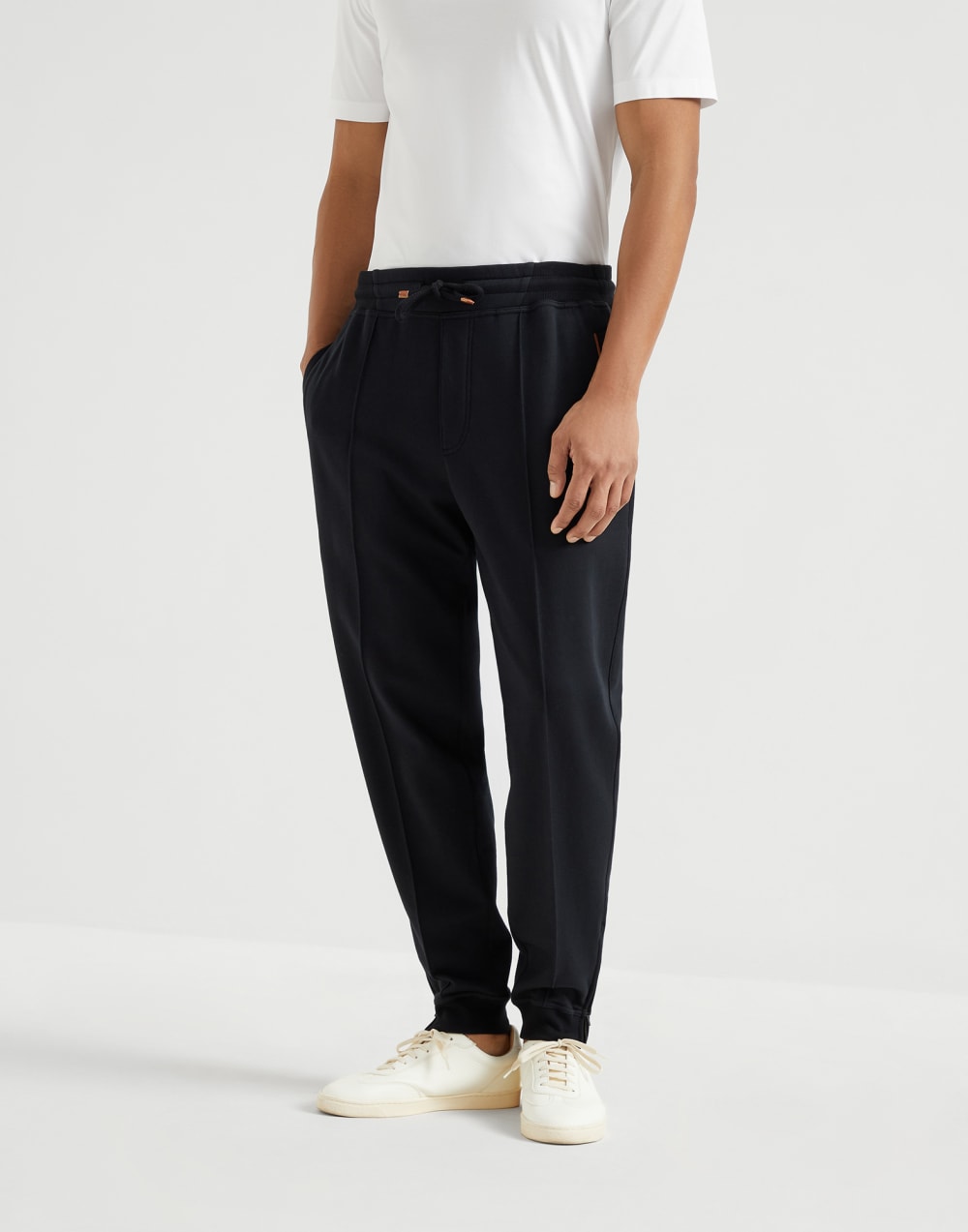 Pantalone con crête Nero Uomo - Brunello Cucinelli