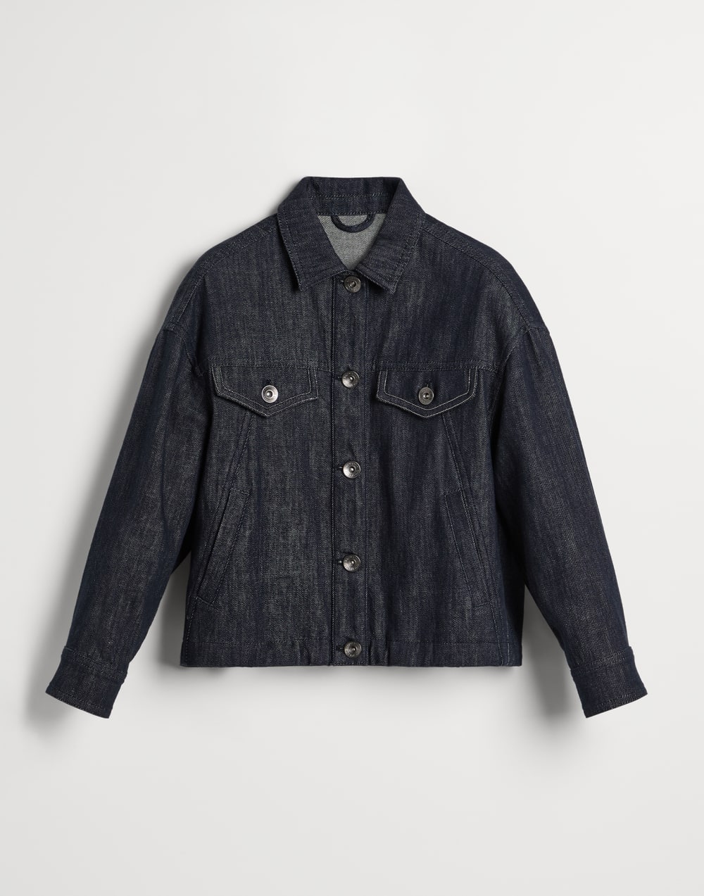 Denim four-pocket jacket Dark Denim Girls - Brunello Cucinelli