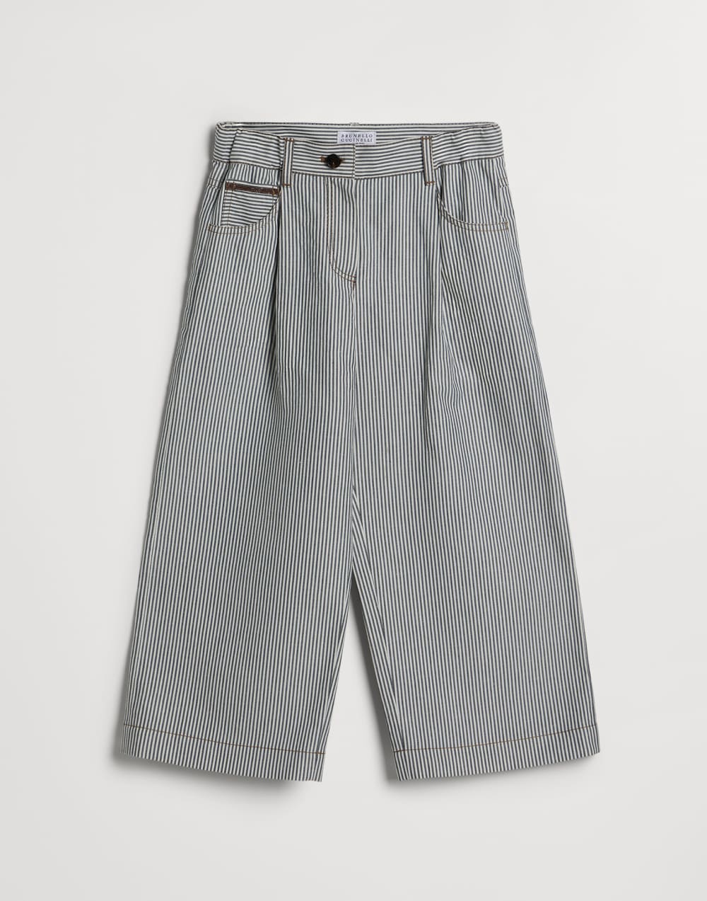 Twill trousers Grey Girls - Brunello Cucinelli