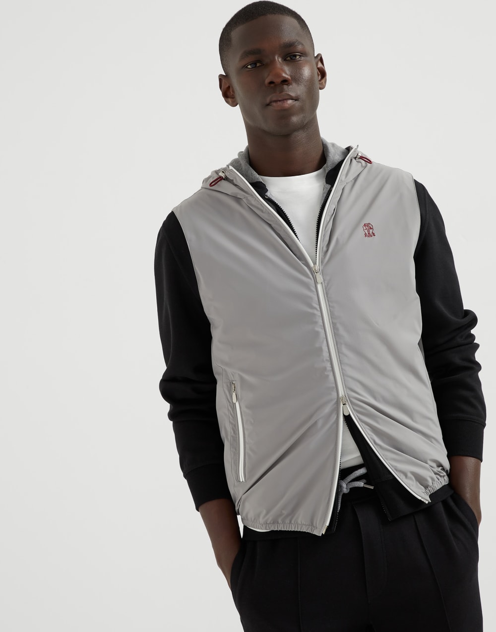 Куртка без рукавов Серый Мужчина - Brunello Cucinelli