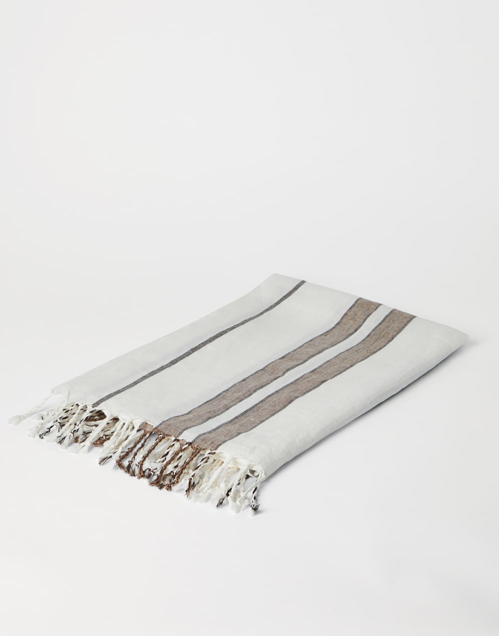 Lightweight throw Brown Lifestyle - Brunello Cucinelli
