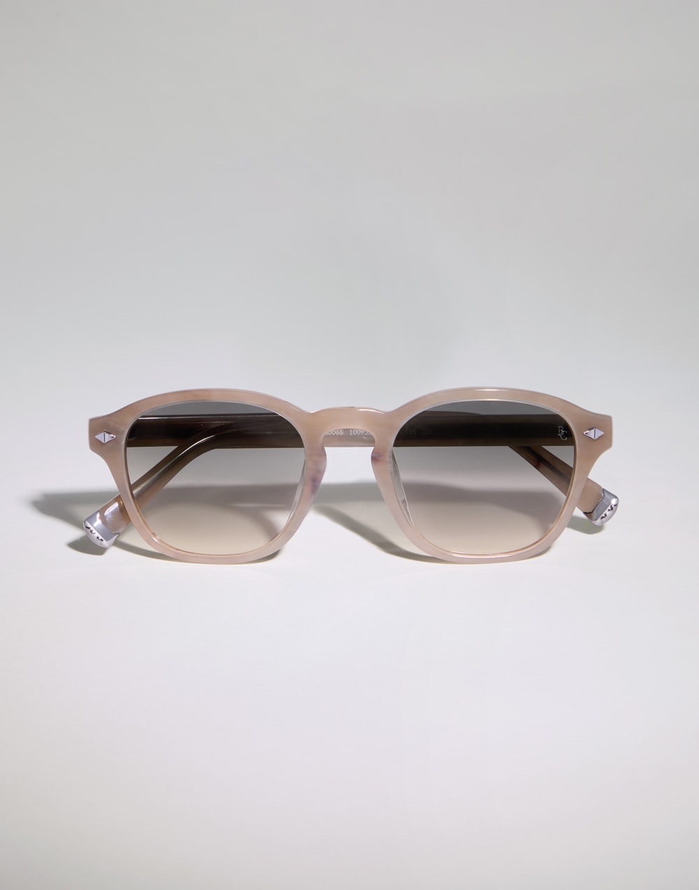 Round acetate sunglasses Cashmere Beige Eyewear - Brunello Cucinelli