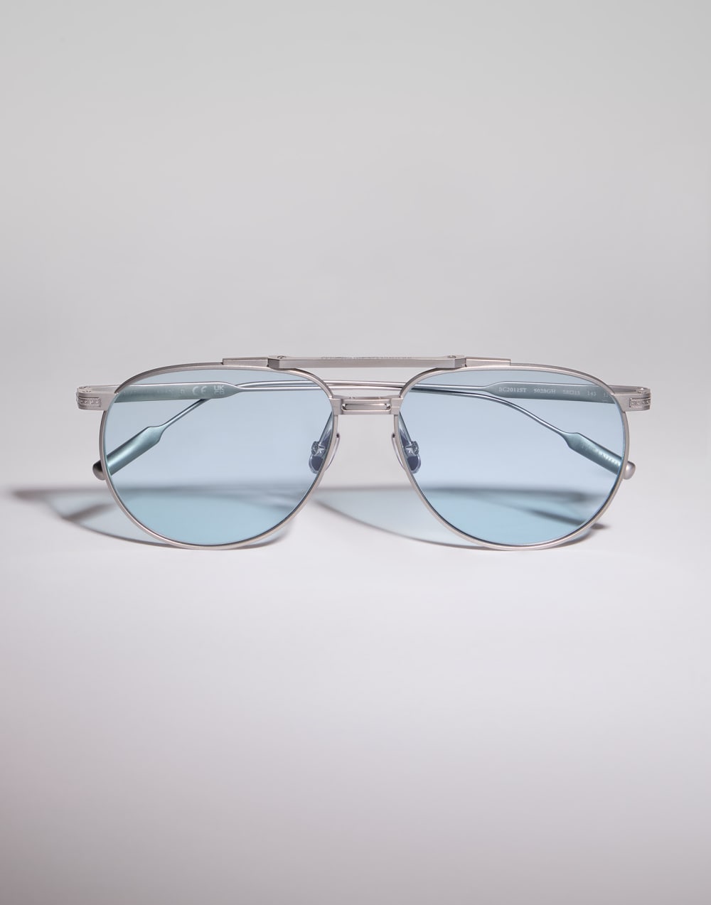 Sunglasses with photochromic lenses Satin Silver Eyewear - Brunello Cucinelli