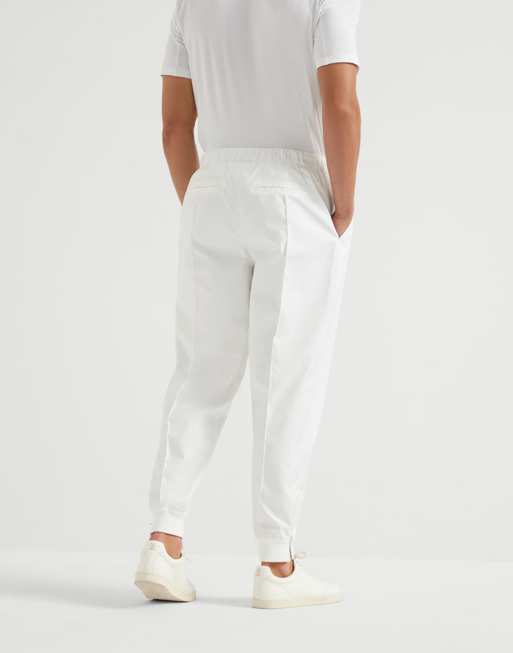 Брюки из нейлона Белый Мужчина - Brunello Cucinelli