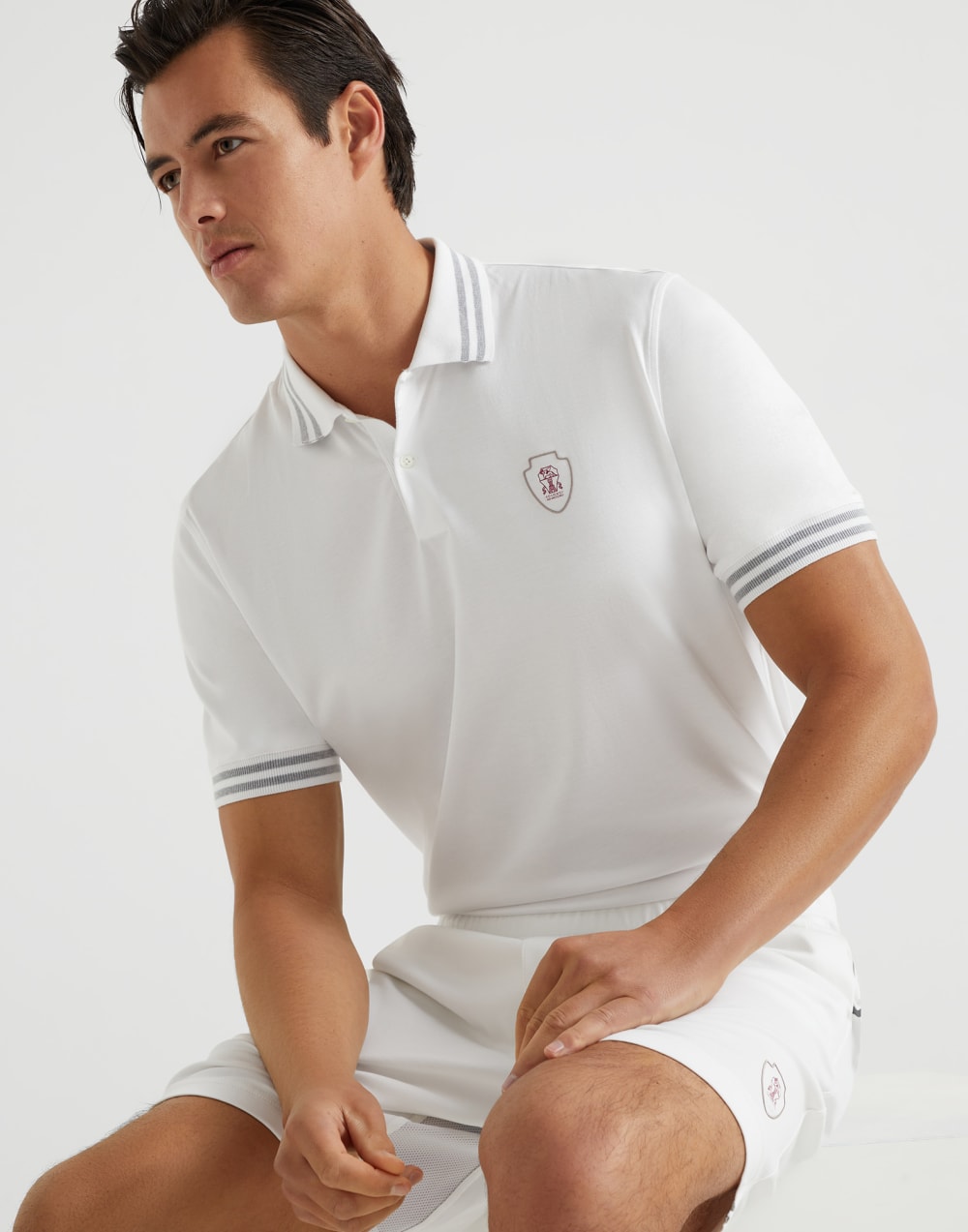 Поло из джерси Белый Мужчина - Brunello Cucinelli