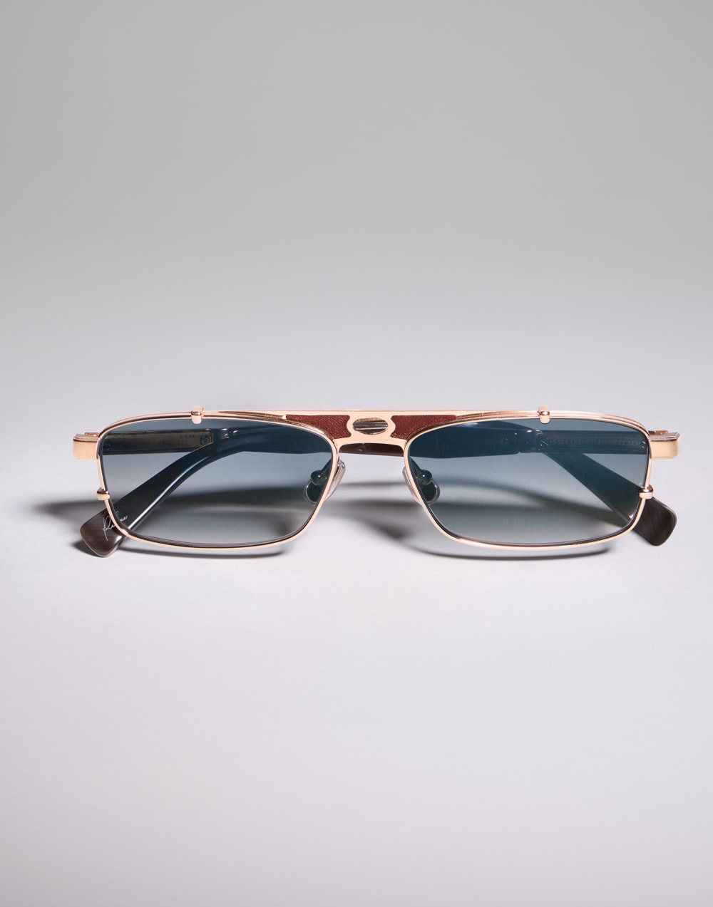 Sonnenbrille mit 18k-Goldplattierung Gold Brillen - Brunello Cucinelli
