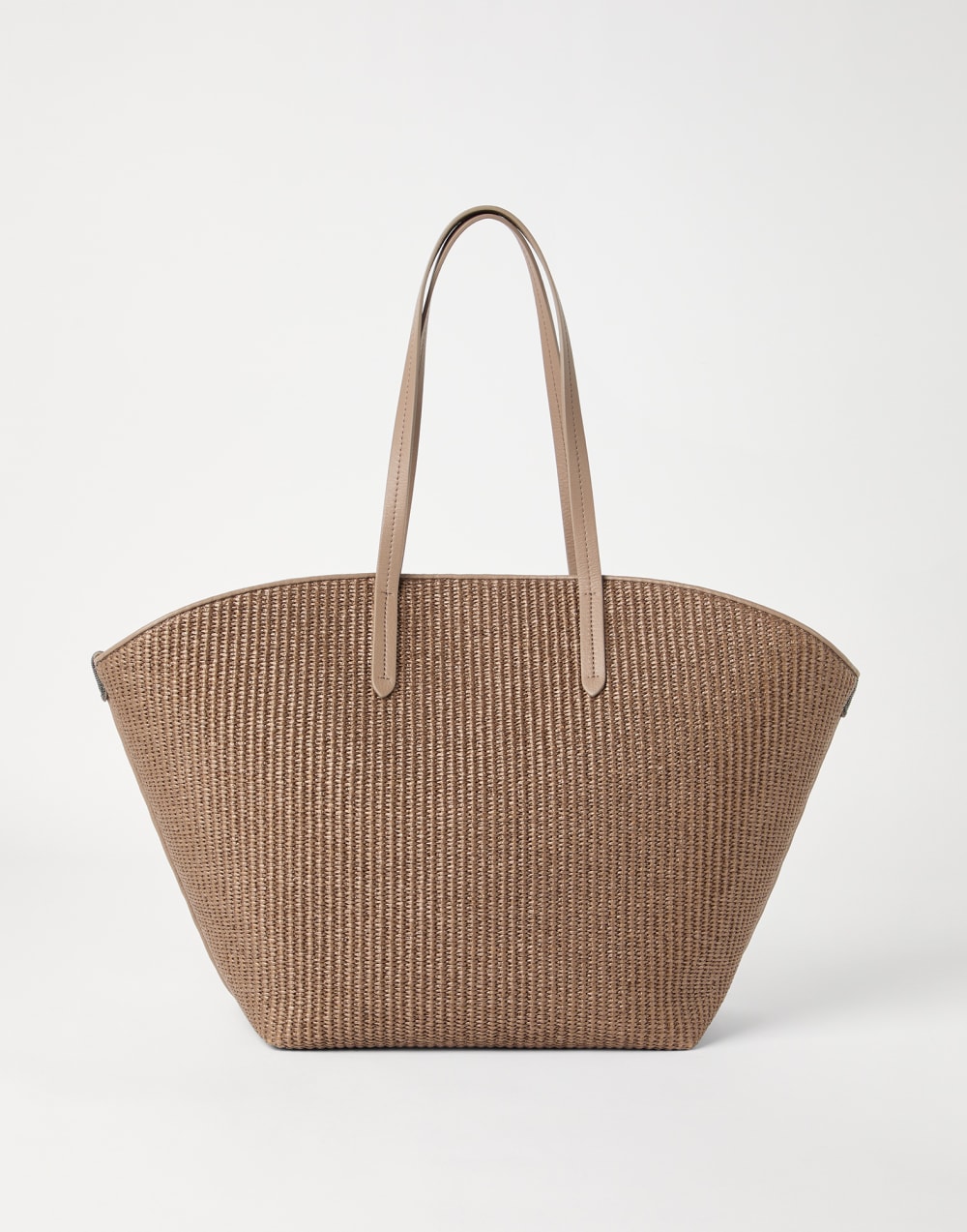Raffia Panier Shopper bag Light Brown Woman - Brunello Cucinelli