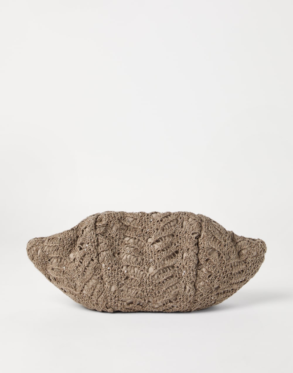 Marina Foliage Lace Pouch bag Light Brown Woman - Brunello Cucinelli