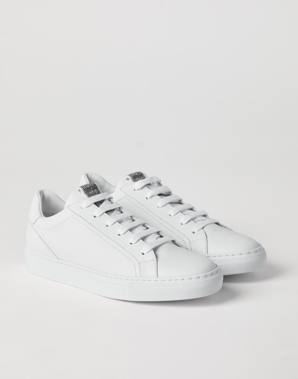Calfskin sneakers White Woman - Brunello Cucinelli