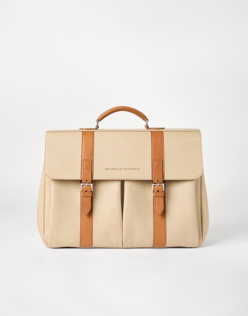 Briefcase Ivory Man - Brunello Cucinelli