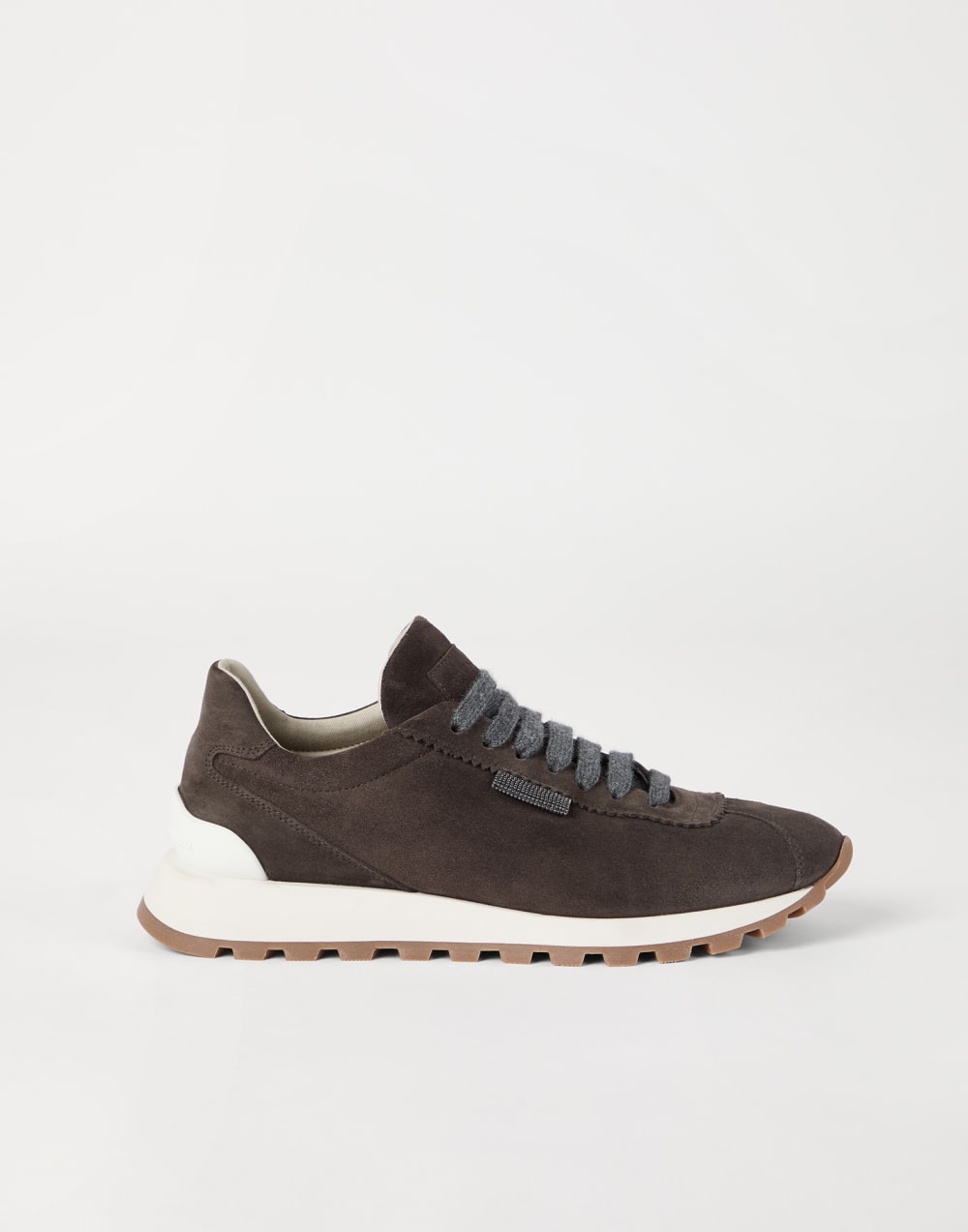 Suede runners Pine Cone Brown Woman - Brunello Cucinelli