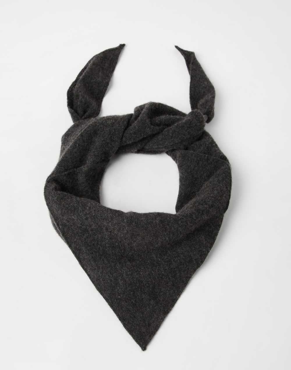 Cashmere scarf Anthracite Woman - Brunello Cucinelli