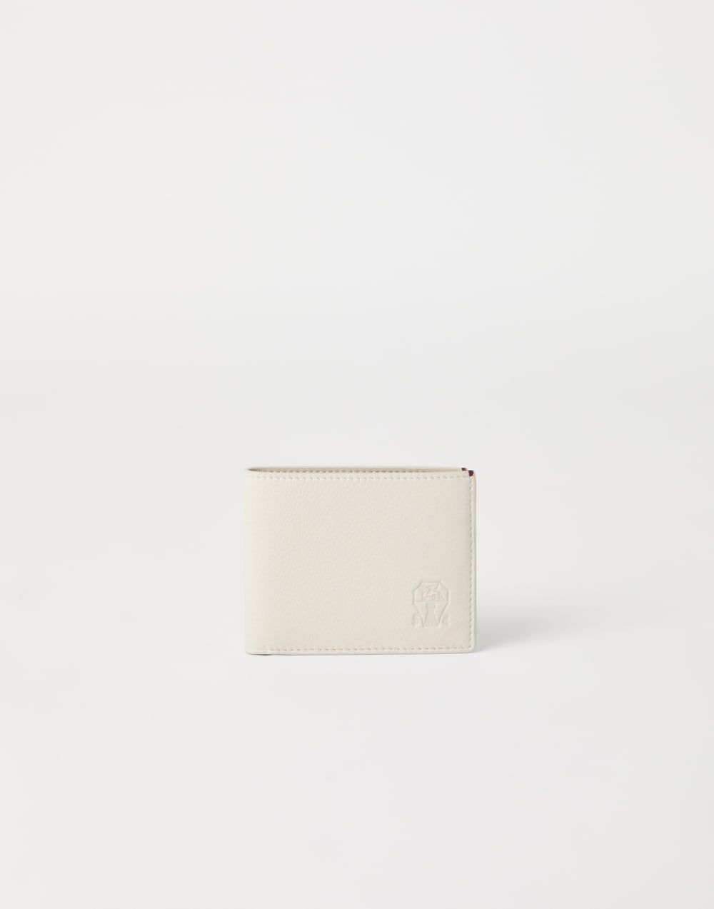 小牛皮钱包 象牙色 男款 - Brunello Cucinelli