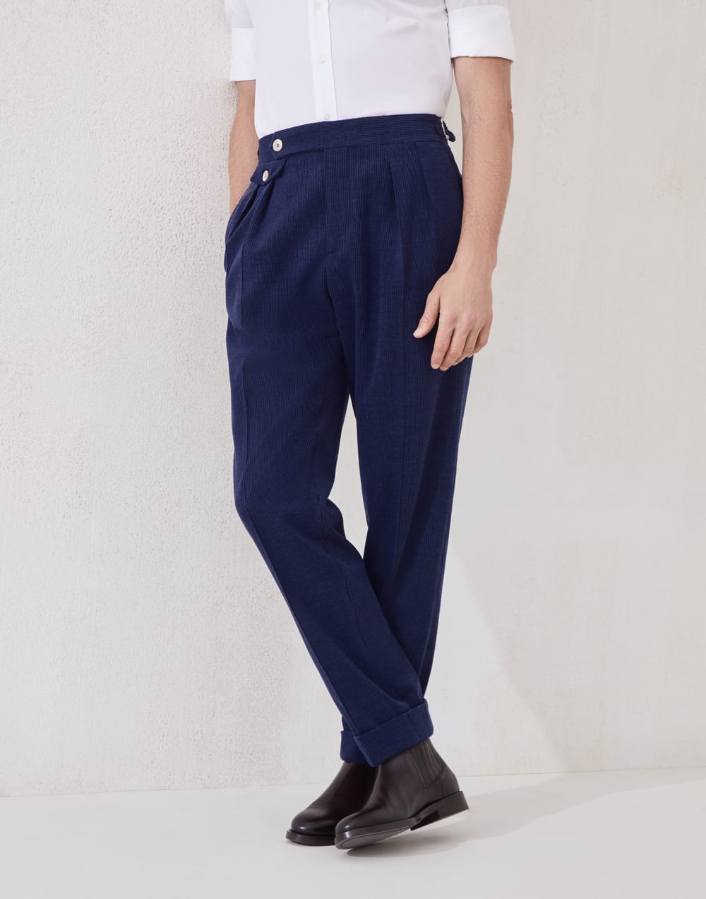 Double pleated trousers Sapphire Man - Brunello Cucinelli