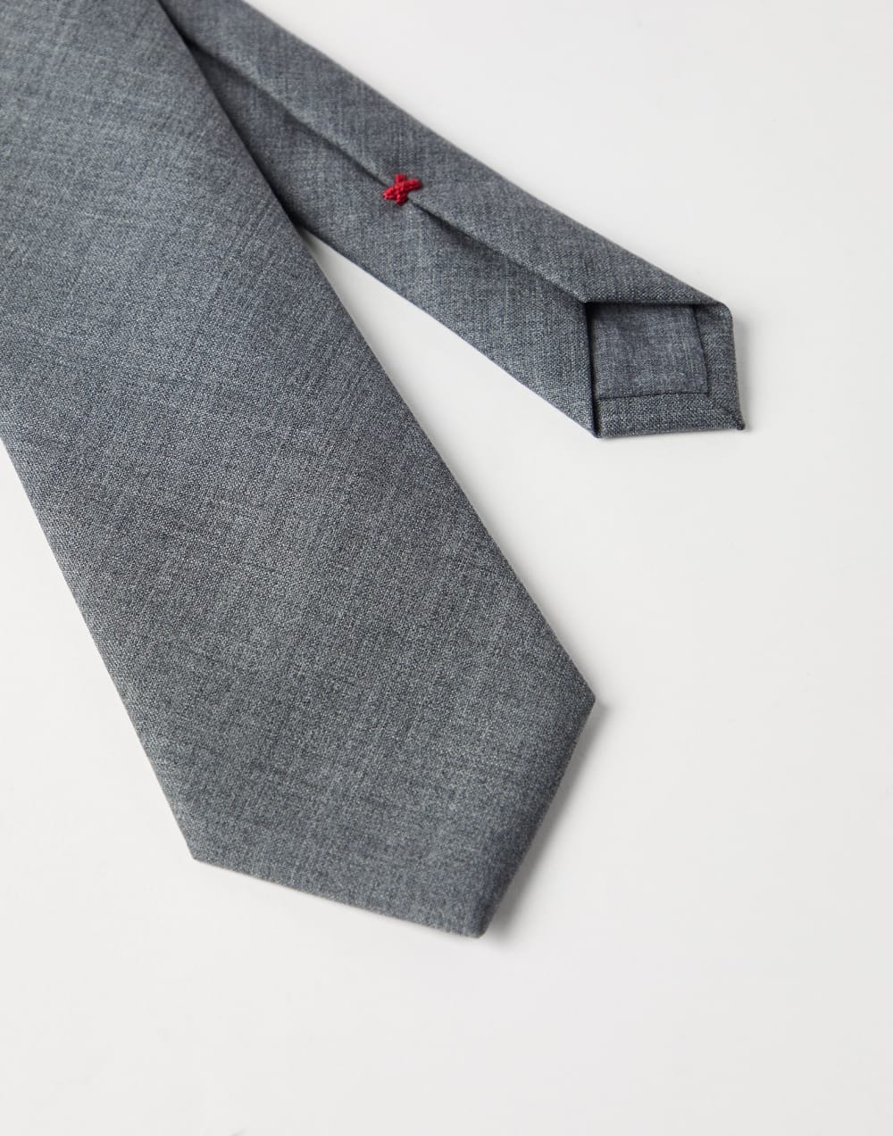 Corbata de lana Plomo Hombre - Brunello Cucinelli