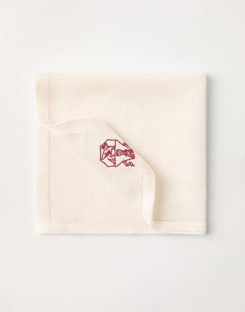 Knit pocket square Panama Man - Brunello Cucinelli