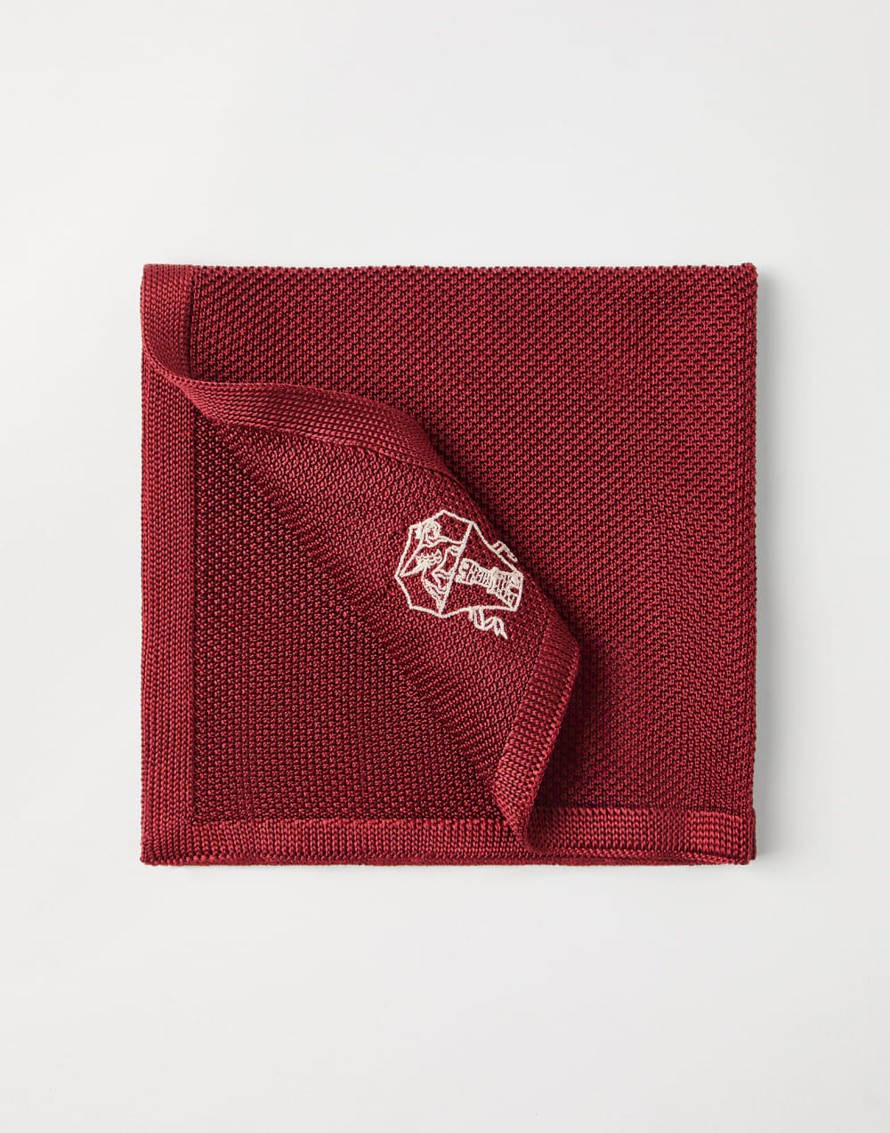 Knit pocket square Cherry Man - Brunello Cucinelli
