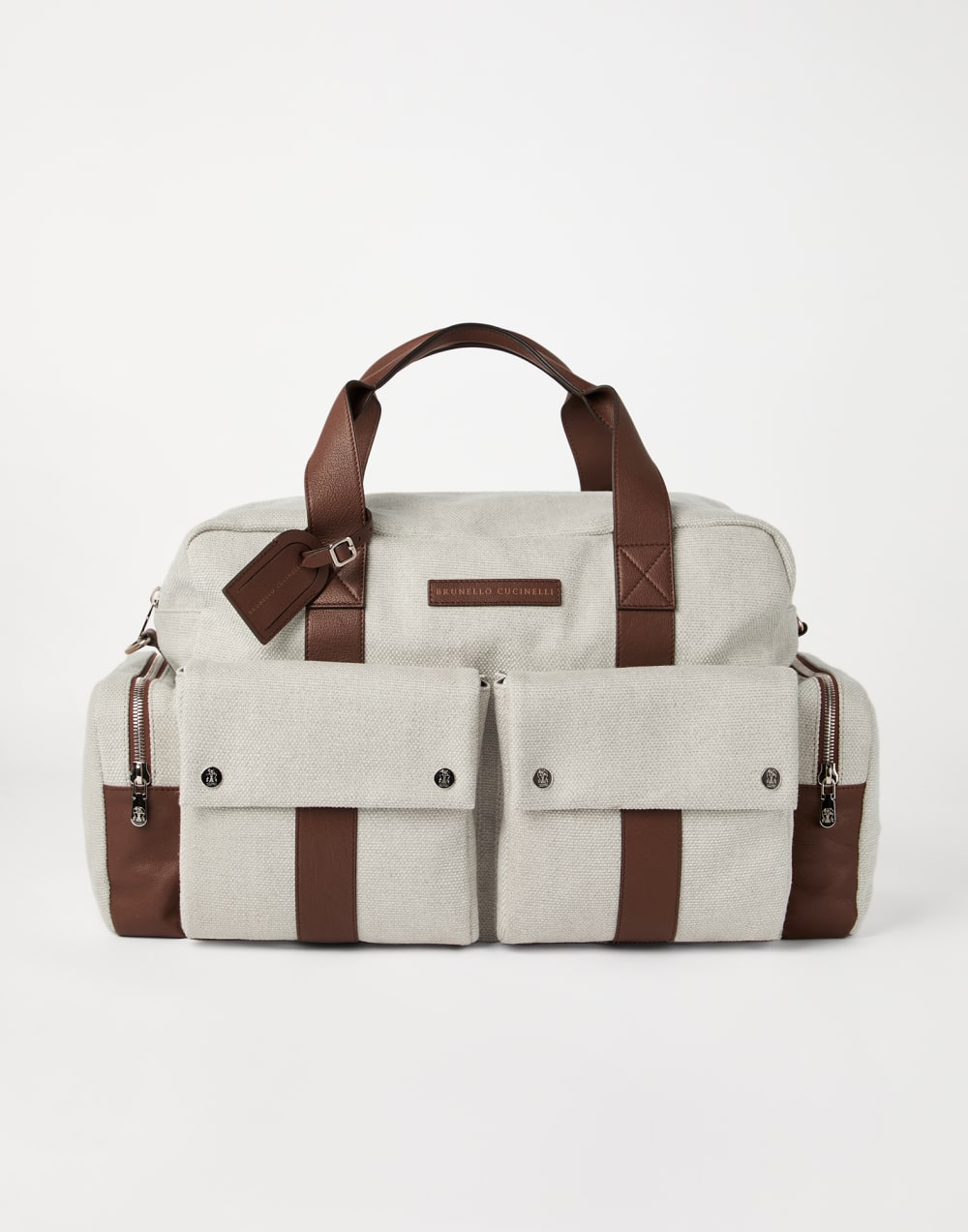 Sac Leisure déperlant Écru Homme - Brunello Cucinelli