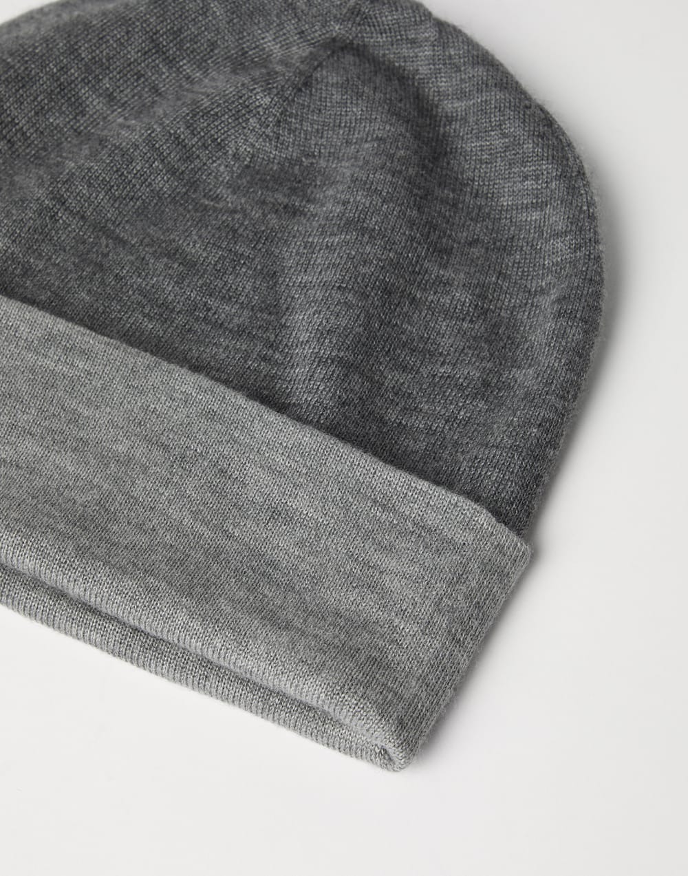 Cashmere and silk beanie Dark Grey Man - Brunello Cucinelli