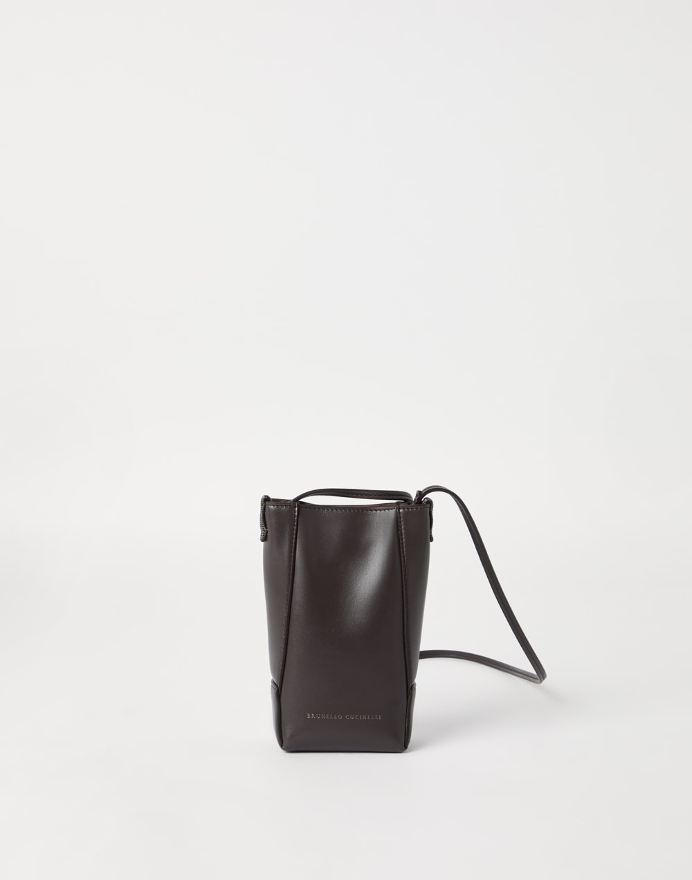 BC Duo phone holder Pine Cone Brown Woman - Brunello Cucinelli