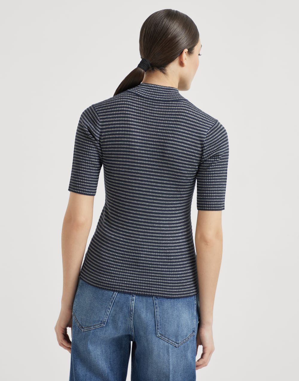 Virgin wool and cashmere sweater Night Woman - Brunello Cucinelli