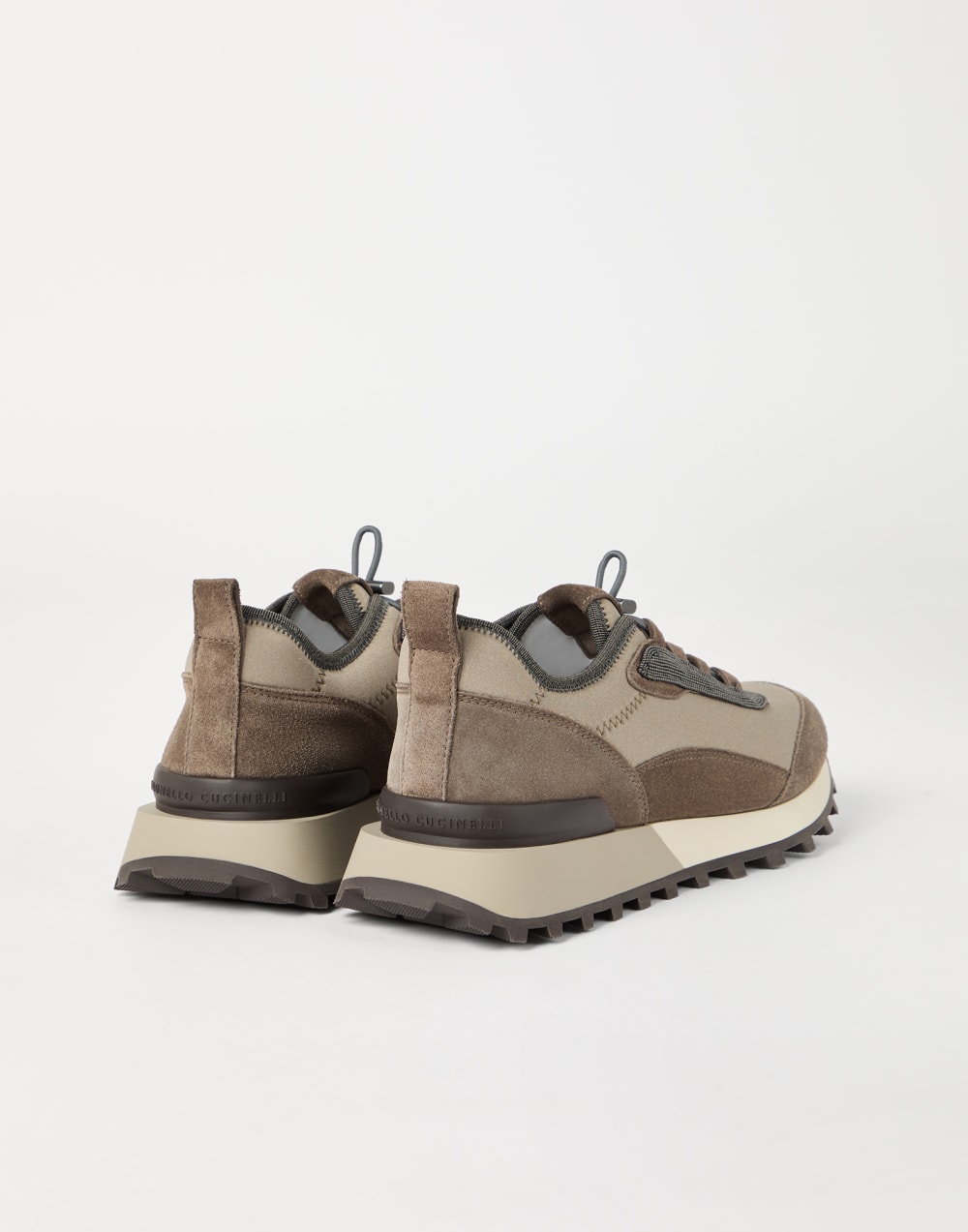 Runners with monili Brown Woman - Brunello Cucinelli