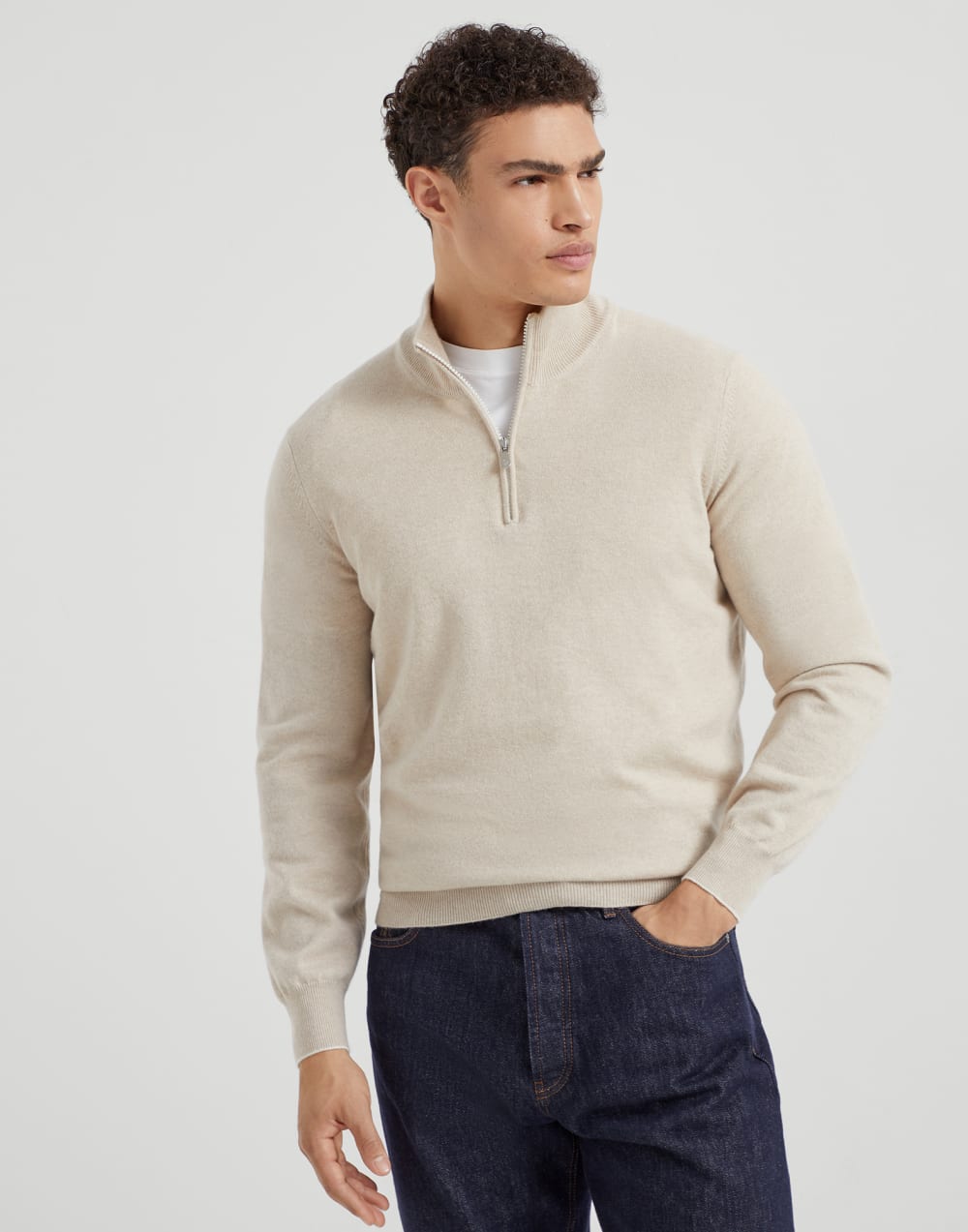 Cashmere sweater Sand Man - Brunello Cucinelli