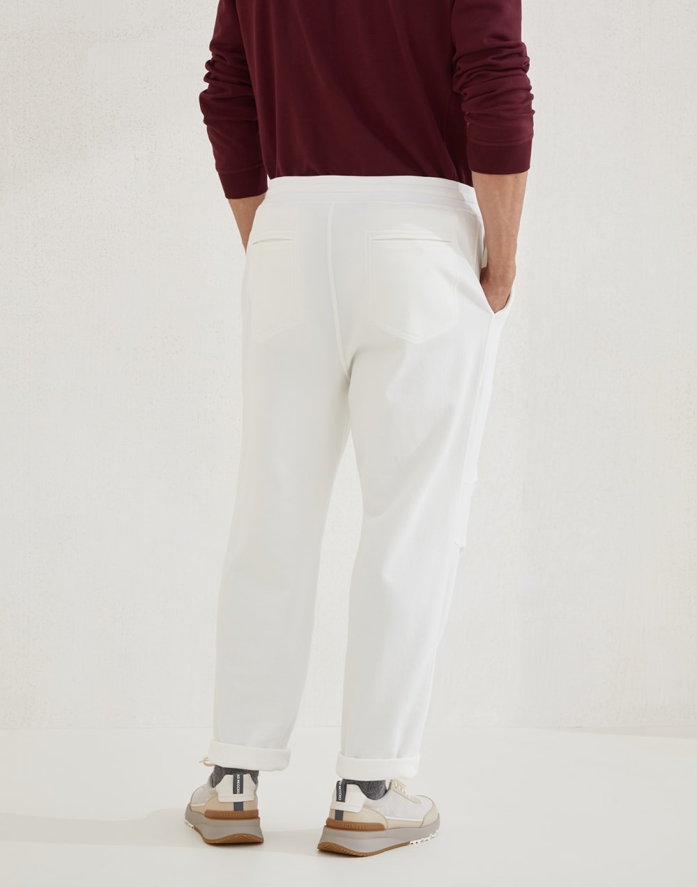 French terry trousers Off-White Man - Brunello Cucinelli