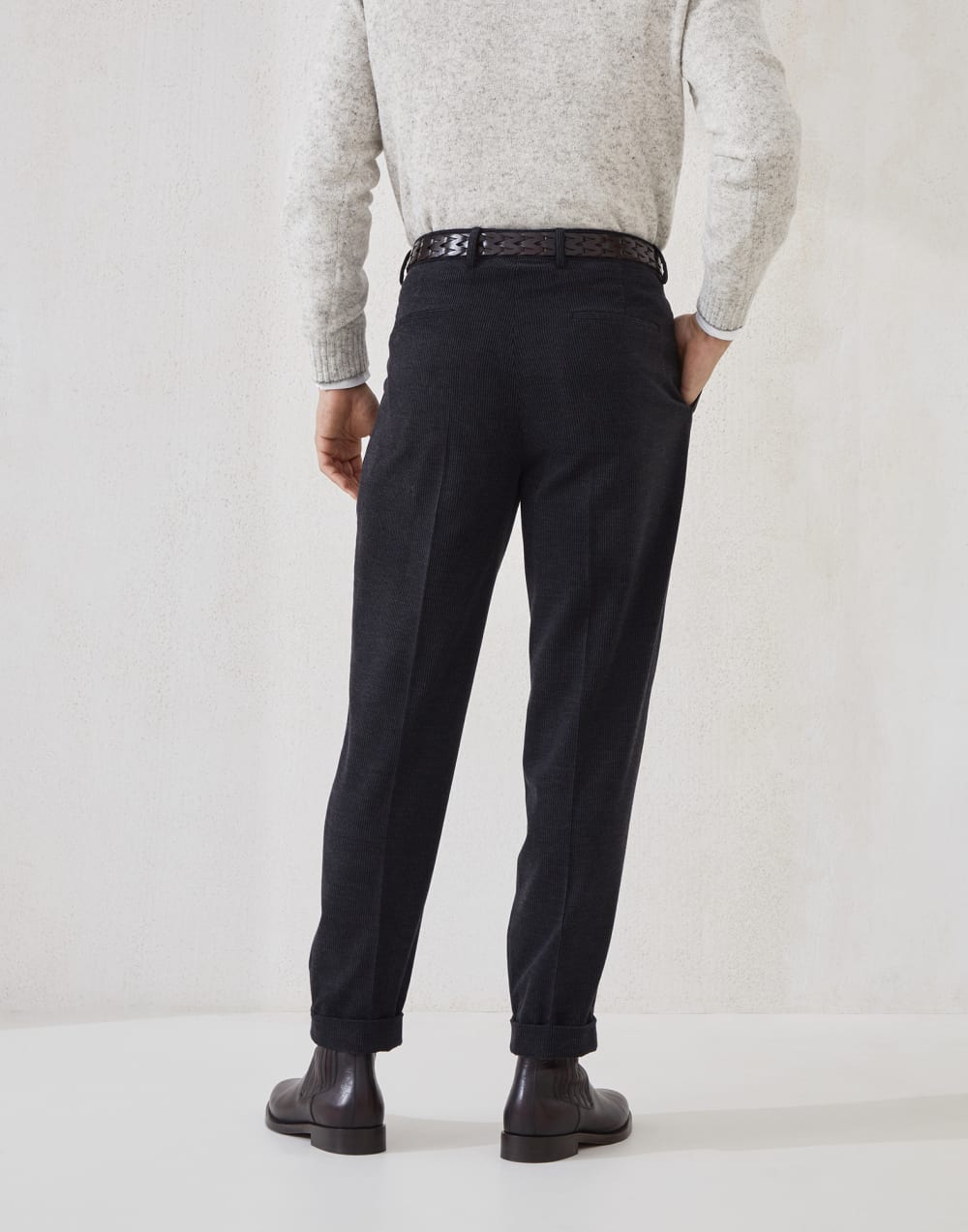 Corduroy trousers Charcoal Man - Brunello Cucinelli