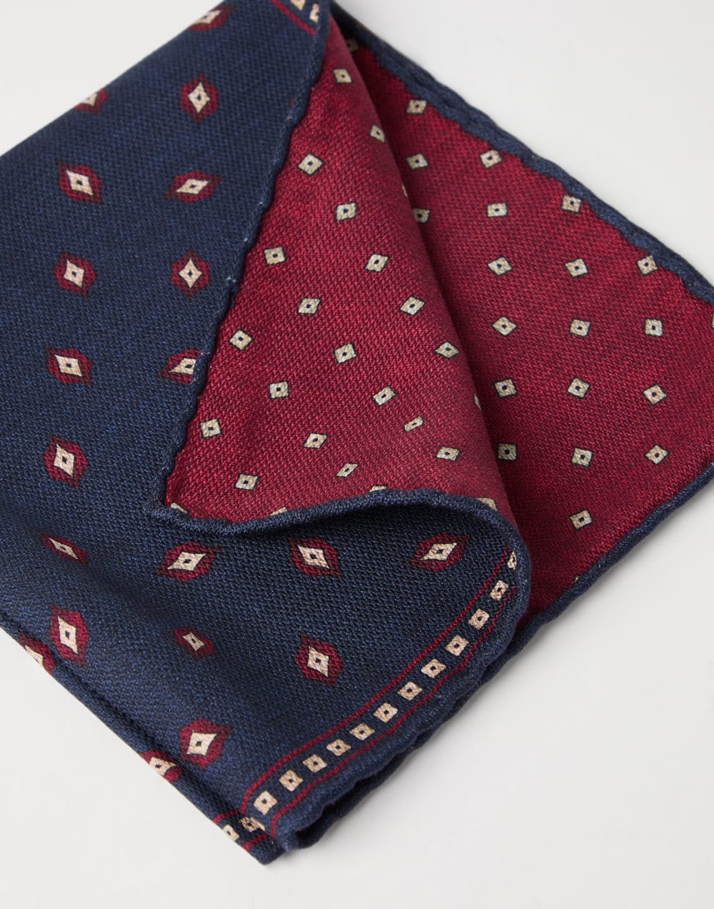 Pañuelo de bolsillo con diseño Azul Aviación Hombre - Brunello Cucinelli