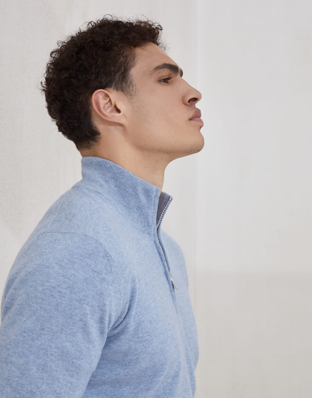 羊绒衫 牛仔蓝 男款 - Brunello Cucinelli