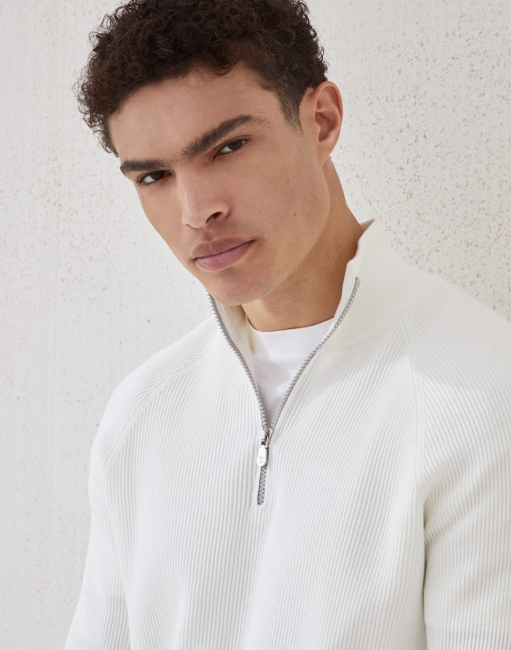 棉质针织衫 巴拿马色 男款 - Brunello Cucinelli