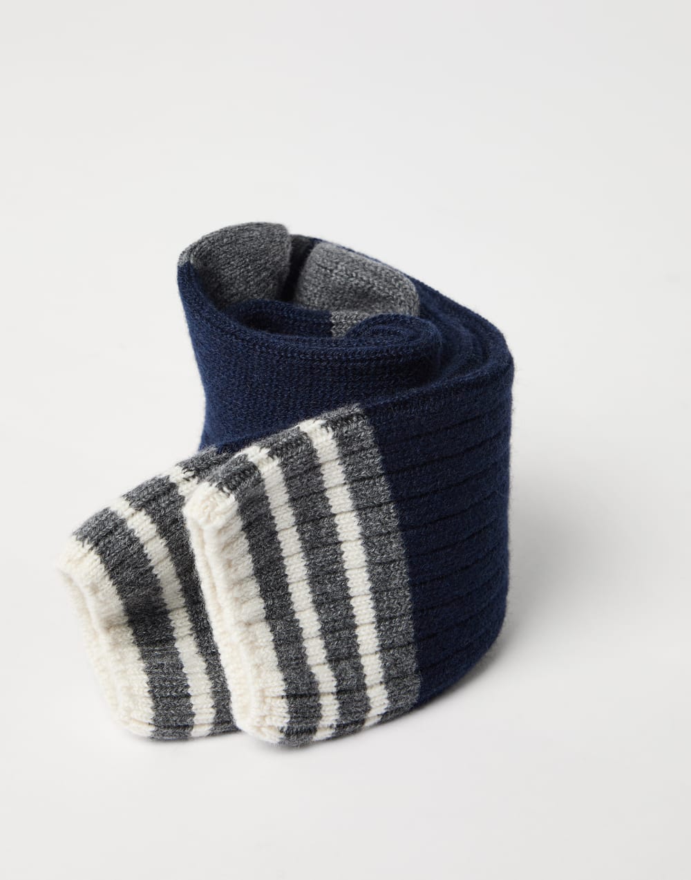 Rib knit socks Navy Blue Man - Brunello Cucinelli