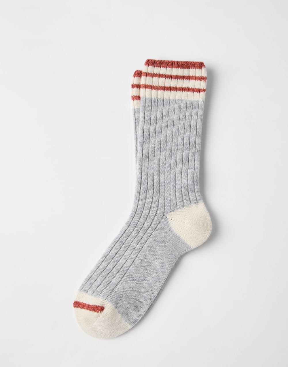 Rib knit socks Light Grey Man - Brunello Cucinelli